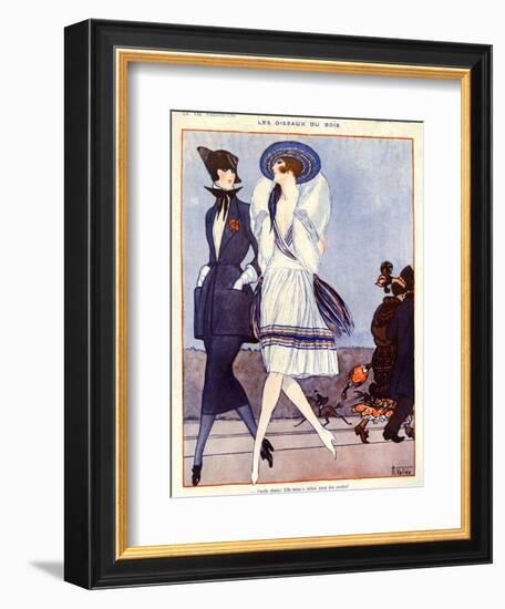 1920s France La Vie Parisienne Magazine Plate-null-Framed Giclee Print