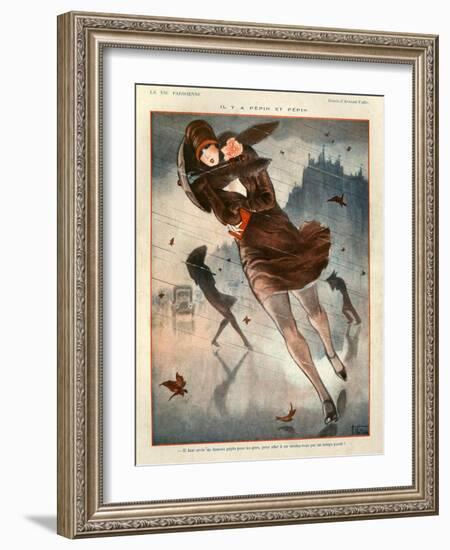 1920s France La Vie Parisienne Magazine Plate-null-Framed Giclee Print