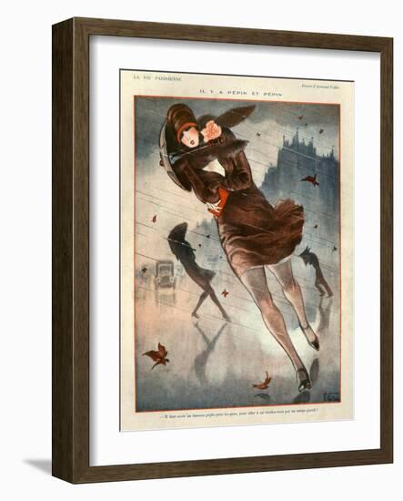 1920s France La Vie Parisienne Magazine Plate-null-Framed Giclee Print