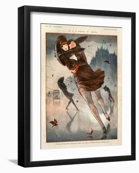 1920s France La Vie Parisienne Magazine Plate-null-Framed Giclee Print