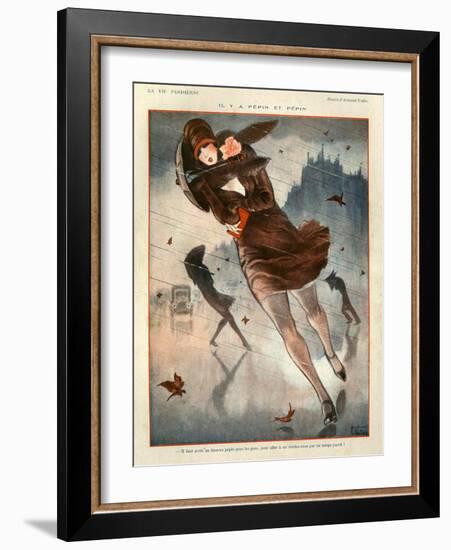 1920s France La Vie Parisienne Magazine Plate-null-Framed Giclee Print