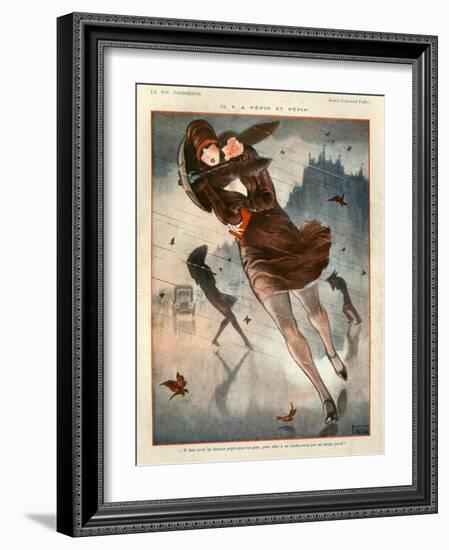 1920s France La Vie Parisienne Magazine Plate-null-Framed Giclee Print