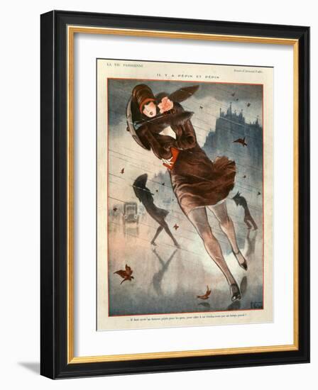 1920s France La Vie Parisienne Magazine Plate-null-Framed Giclee Print