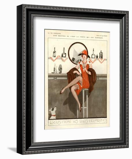 1920s France La Vie Parisienne Magazine Plate-null-Framed Giclee Print