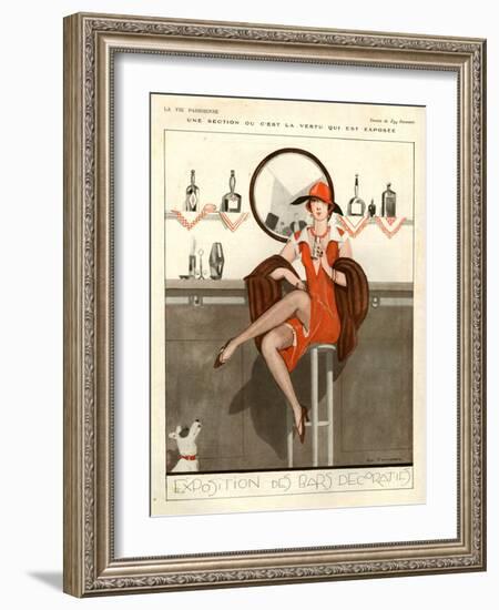 1920s France La Vie Parisienne Magazine Plate-null-Framed Giclee Print