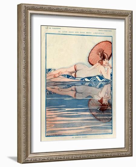 1920s France La Vie Parisienne Magazine Plate-null-Framed Giclee Print