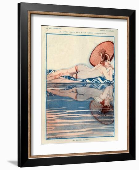 1920s France La Vie Parisienne Magazine Plate-null-Framed Giclee Print