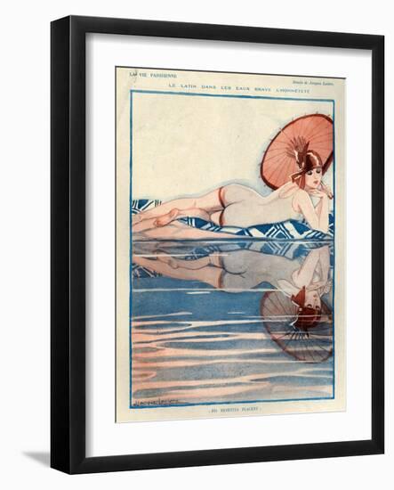 1920s France La Vie Parisienne Magazine Plate-null-Framed Giclee Print