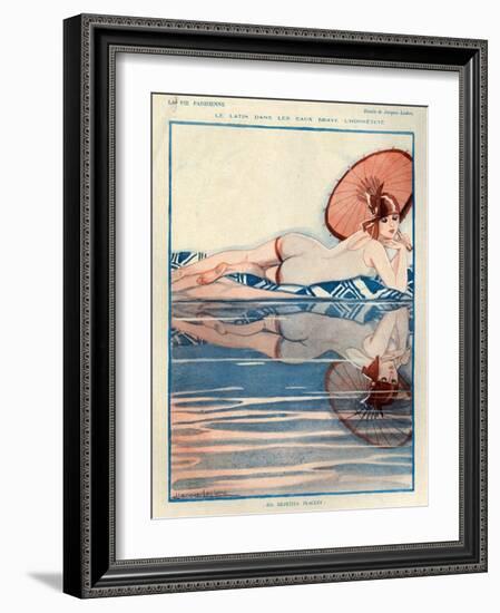 1920s France La Vie Parisienne Magazine Plate-null-Framed Giclee Print