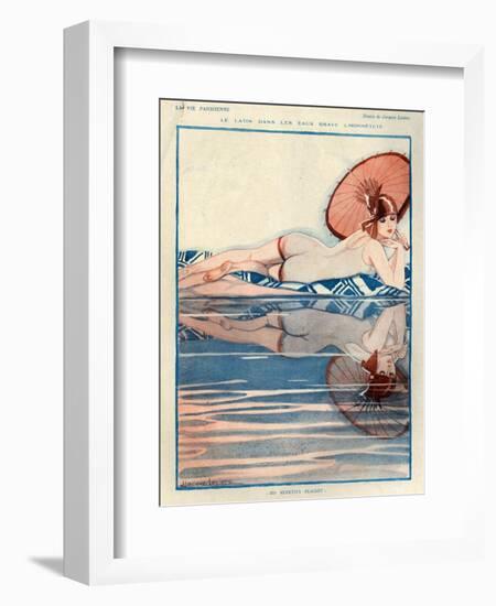 1920s France La Vie Parisienne Magazine Plate-null-Framed Giclee Print