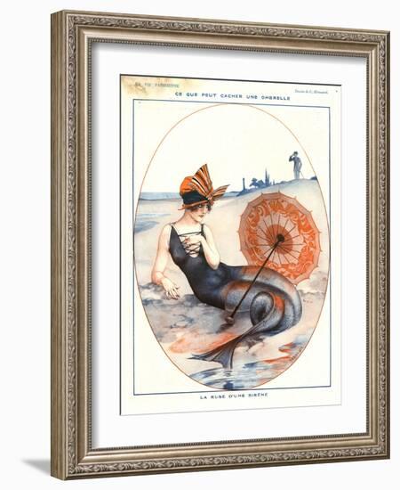 1920s France La Vie Parisienne Magazine Plate-null-Framed Giclee Print