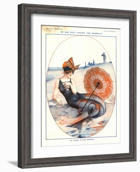 1920s France La Vie Parisienne Magazine Plate-null-Framed Giclee Print