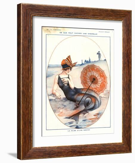 1920s France La Vie Parisienne Magazine Plate-null-Framed Giclee Print