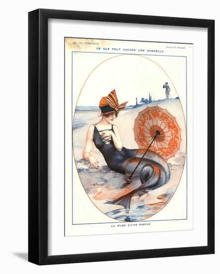 1920s France La Vie Parisienne Magazine Plate-null-Framed Giclee Print