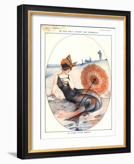 1920s France La Vie Parisienne Magazine Plate-null-Framed Giclee Print