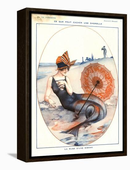 1920s France La Vie Parisienne Magazine Plate-null-Framed Premier Image Canvas