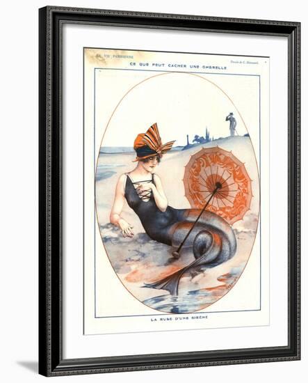 1920s France La Vie Parisienne Magazine Plate-null-Framed Giclee Print