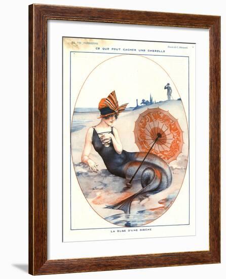 1920s France La Vie Parisienne Magazine Plate-null-Framed Giclee Print