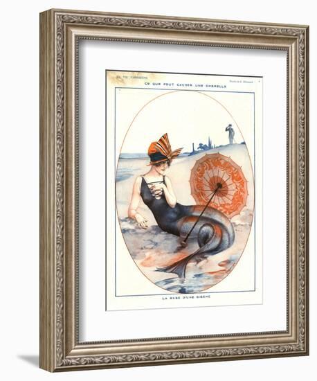 1920s France La Vie Parisienne Magazine Plate-null-Framed Giclee Print