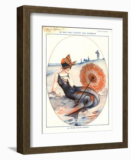 1920s France La Vie Parisienne Magazine Plate-null-Framed Giclee Print