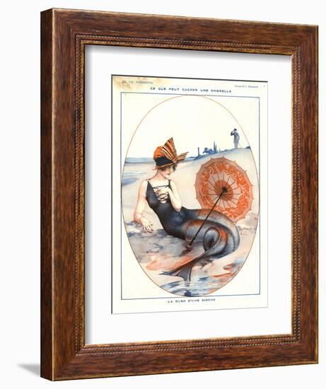 1920s France La Vie Parisienne Magazine Plate-null-Framed Giclee Print