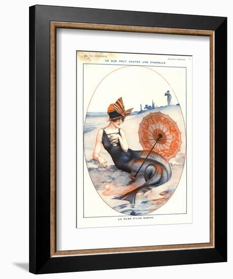 1920s France La Vie Parisienne Magazine Plate-null-Framed Giclee Print