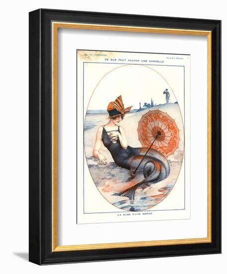 1920s France La Vie Parisienne Magazine Plate-null-Framed Giclee Print