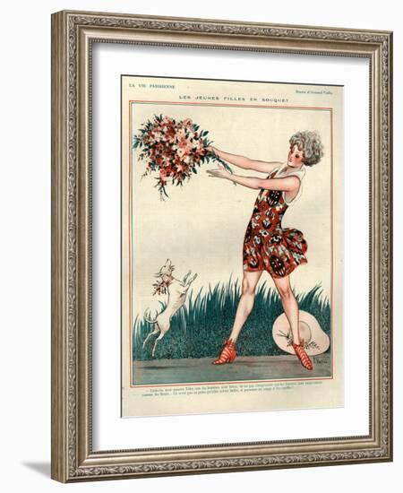 1920s France La Vie Parisienne Magazine Plate-null-Framed Giclee Print