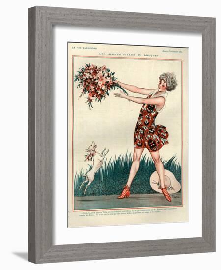 1920s France La Vie Parisienne Magazine Plate-null-Framed Giclee Print