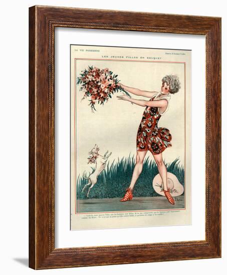 1920s France La Vie Parisienne Magazine Plate-null-Framed Giclee Print