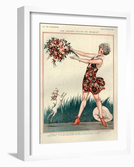 1920s France La Vie Parisienne Magazine Plate-null-Framed Giclee Print