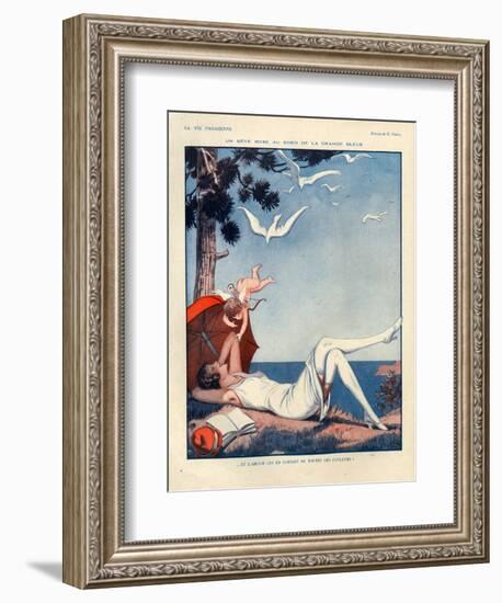 1920s France La Vie Parisienne Magazine Plate-null-Framed Giclee Print