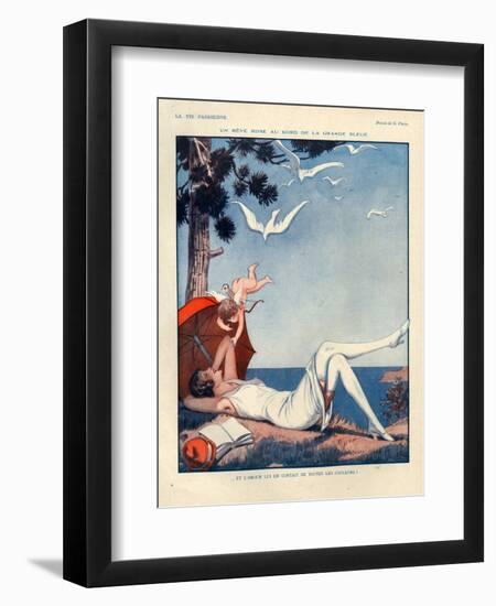 1920s France La Vie Parisienne Magazine Plate-null-Framed Giclee Print