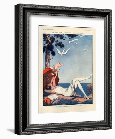 1920s France La Vie Parisienne Magazine Plate-null-Framed Giclee Print