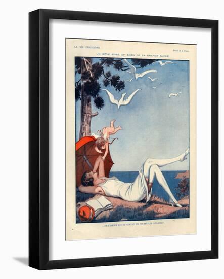 1920s France La Vie Parisienne Magazine Plate-null-Framed Giclee Print