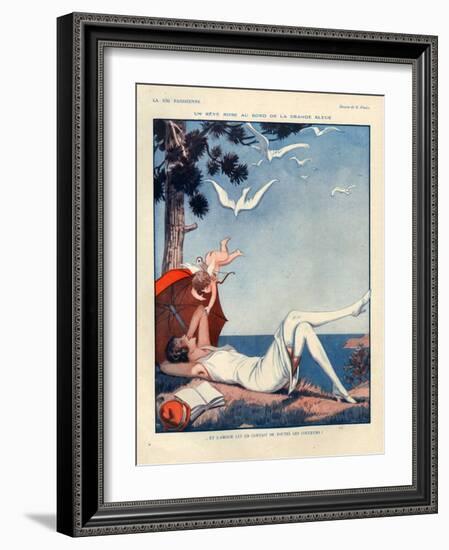 1920s France La Vie Parisienne Magazine Plate-null-Framed Giclee Print