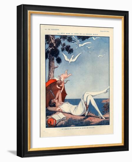 1920s France La Vie Parisienne Magazine Plate-null-Framed Giclee Print