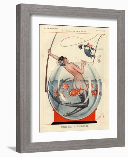 1920s France La Vie Parisienne Magazine Plate-null-Framed Giclee Print