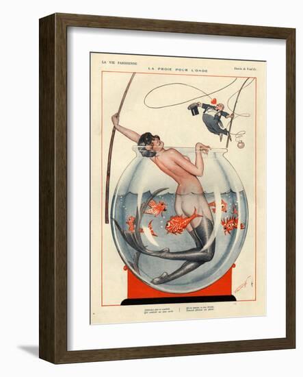 1920s France La Vie Parisienne Magazine Plate-null-Framed Giclee Print