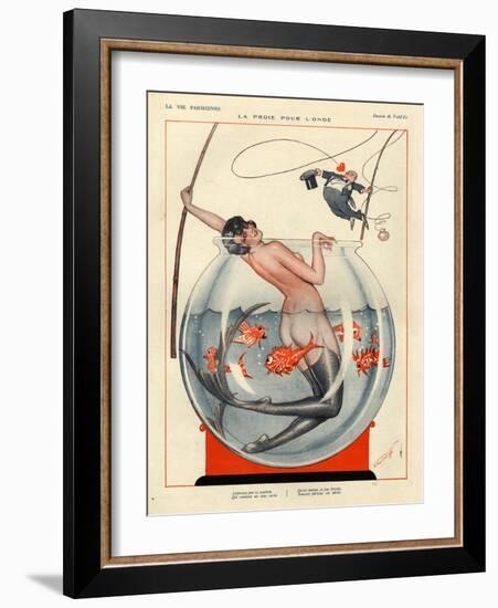 1920s France La Vie Parisienne Magazine Plate-null-Framed Giclee Print