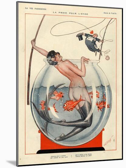 1920s France La Vie Parisienne Magazine Plate-null-Mounted Giclee Print