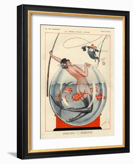 1920s France La Vie Parisienne Magazine Plate-null-Framed Giclee Print