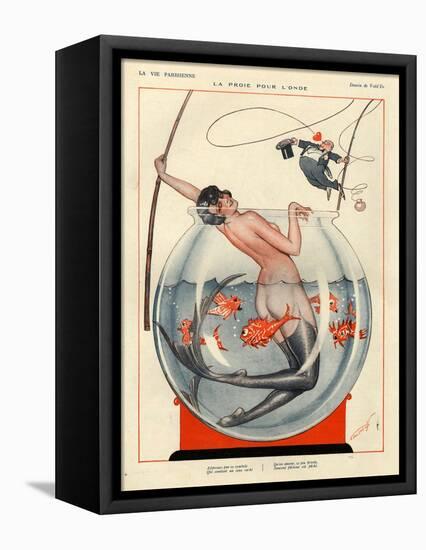 1920s France La Vie Parisienne Magazine Plate-null-Framed Premier Image Canvas