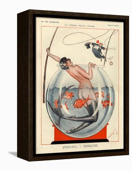 1920s France La Vie Parisienne Magazine Plate-null-Framed Premier Image Canvas