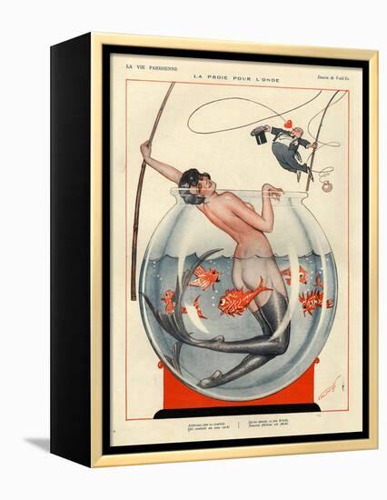 1920s France La Vie Parisienne Magazine Plate-null-Framed Premier Image Canvas