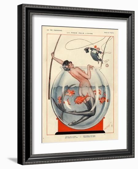 1920s France La Vie Parisienne Magazine Plate-null-Framed Premium Giclee Print