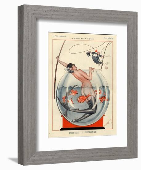 1920s France La Vie Parisienne Magazine Plate-null-Framed Giclee Print