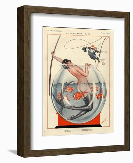 1920s France La Vie Parisienne Magazine Plate-null-Framed Giclee Print