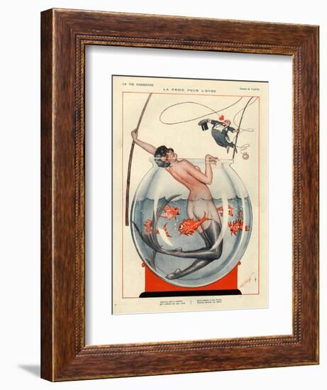 1920s France La Vie Parisienne Magazine Plate-null-Framed Giclee Print