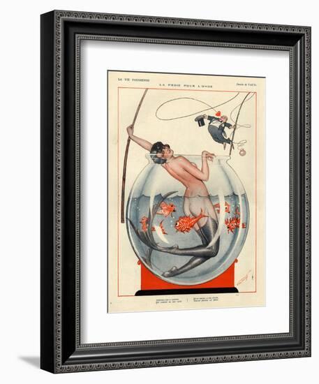 1920s France La Vie Parisienne Magazine Plate-null-Framed Giclee Print